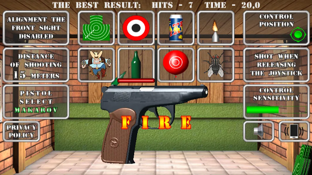 Pistol shooting. Desert Eagle (Пистолет стрельбы симулятор) [МОД Mega Pack] Screenshot 4
