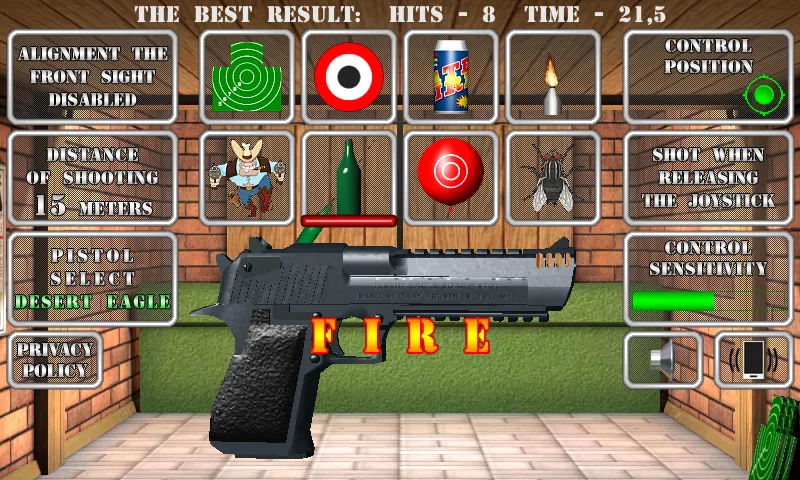 Pistol shooting. Desert Eagle (Пистолет стрельбы симулятор) [МОД Mega Pack] Screenshot 5