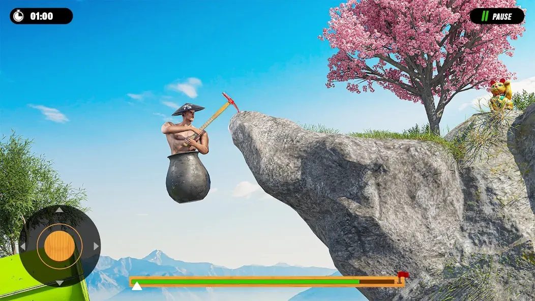 Hammer Climber Man: Pot Man 3D [МОД Бесконечные монеты] Screenshot 1