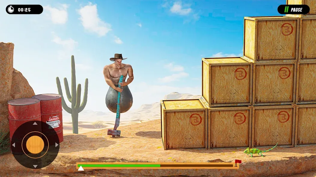 Hammer Climber Man: Pot Man 3D [МОД Бесконечные монеты] Screenshot 2