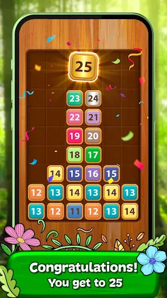 Merge Wood: Block Puzzle (Мерж Вуд) [МОД Unlimited Money] Screenshot 2