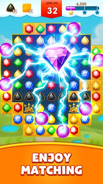 Jewels Legend - Match 3 Puzzle (Джуэл Легенд) [МОД Меню] Screenshot 3