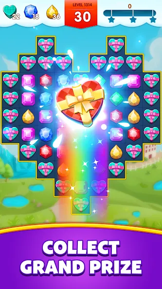Jewels Legend - Match 3 Puzzle (Джуэл Легенд) [МОД Меню] Screenshot 5