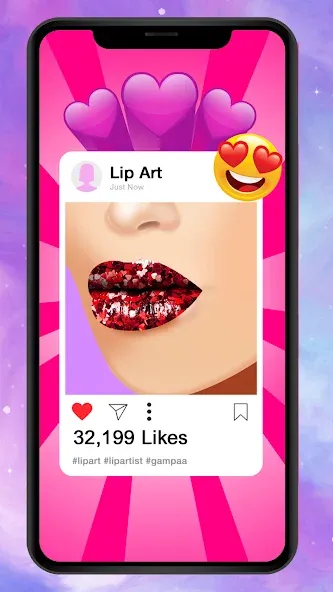 Lip Art Makeup Beauty Game [МОД Меню] Screenshot 2