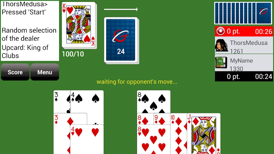Gin Rummy GC Online (Джин Рамми Онлайн) [МОД Unlocked] Screenshot 1