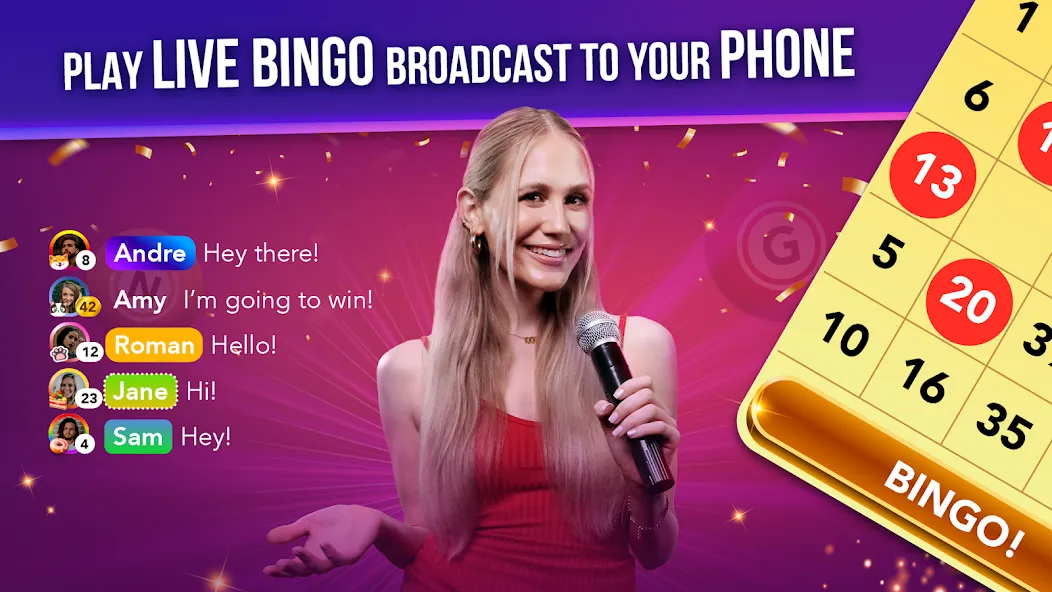 Live Play Bingo: Real Hosts (Лайв Плей Бинго) [МОД Меню] Screenshot 1