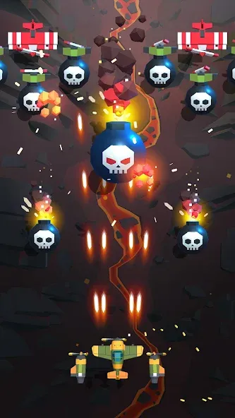 Burning Sky: Aircraft Combat (Бернинг Скай) [МОД Unlimited Money] Screenshot 1