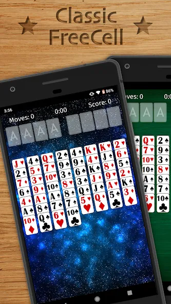 FreeCell Solitaire Classic (Фрисел Солитер Классик) [МОД Бесконечные деньги] Screenshot 1