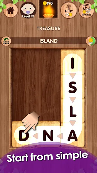 Falling Word Games - Addictive (Фоллинг Уорд Геймс) [МОД Бесконечные деньги] Screenshot 3