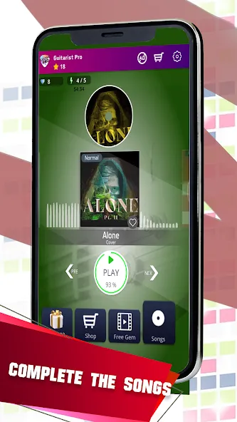 Guitarist 2: Guitar Music Game (Гитарист про) [МОД Бесконечные деньги] Screenshot 4