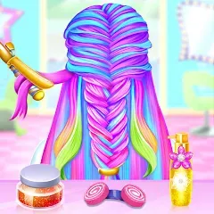 Взлом Braided Hair Salon Girls Games  [МОД Много денег]