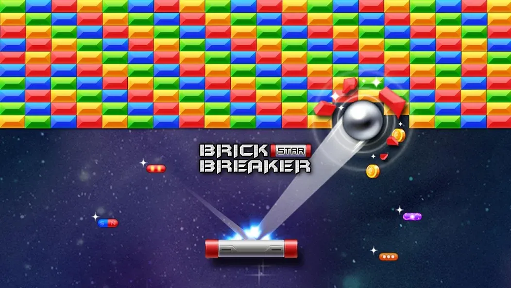 Brick Breaker Star: Space King [МОД Mega Pack] Screenshot 1
