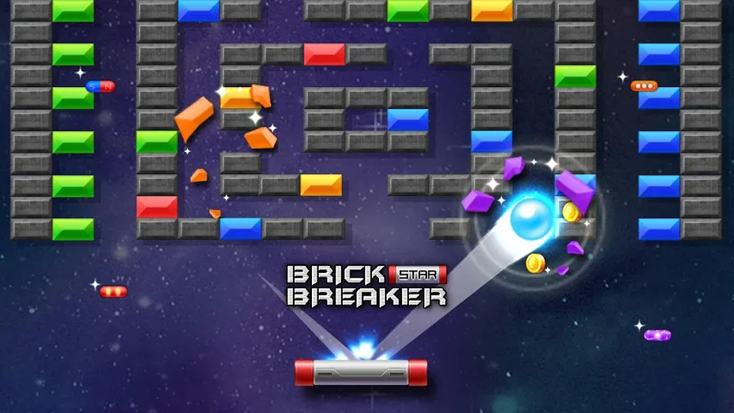 Brick Breaker Star: Space King [МОД Mega Pack] Screenshot 3