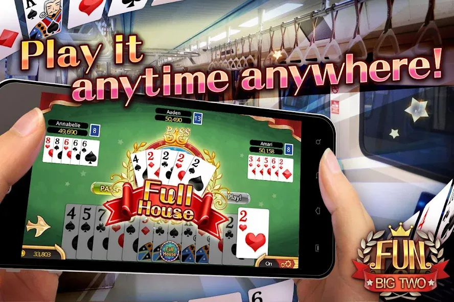 Fun Big 2 Taiwan: Card Craze (Фан Биг 2 Тайвань) [МОД Много денег] Screenshot 3