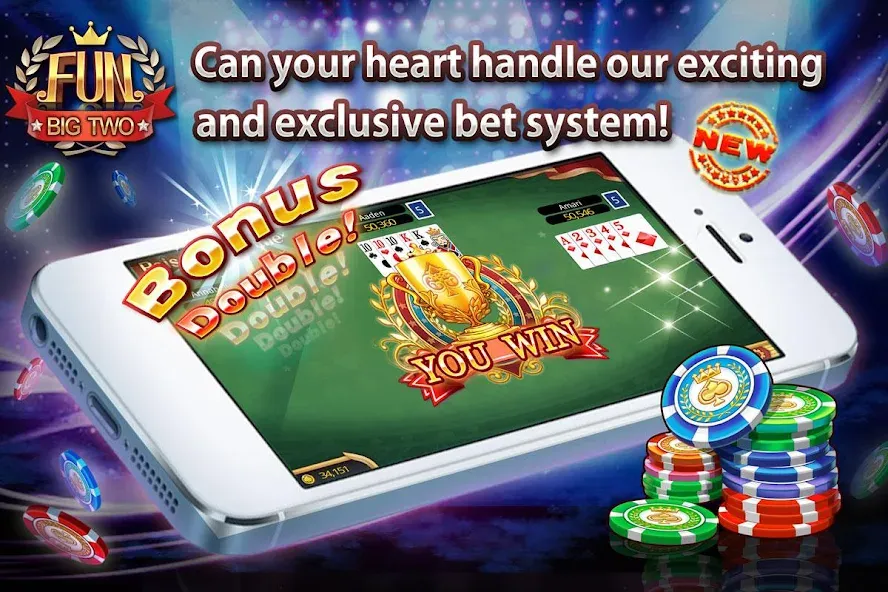 Fun Big 2 Taiwan: Card Craze (Фан Биг 2 Тайвань) [МОД Много денег] Screenshot 4