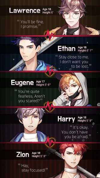 Dangerous Fellows:Otome Dating [МОД Все открыто] Screenshot 3