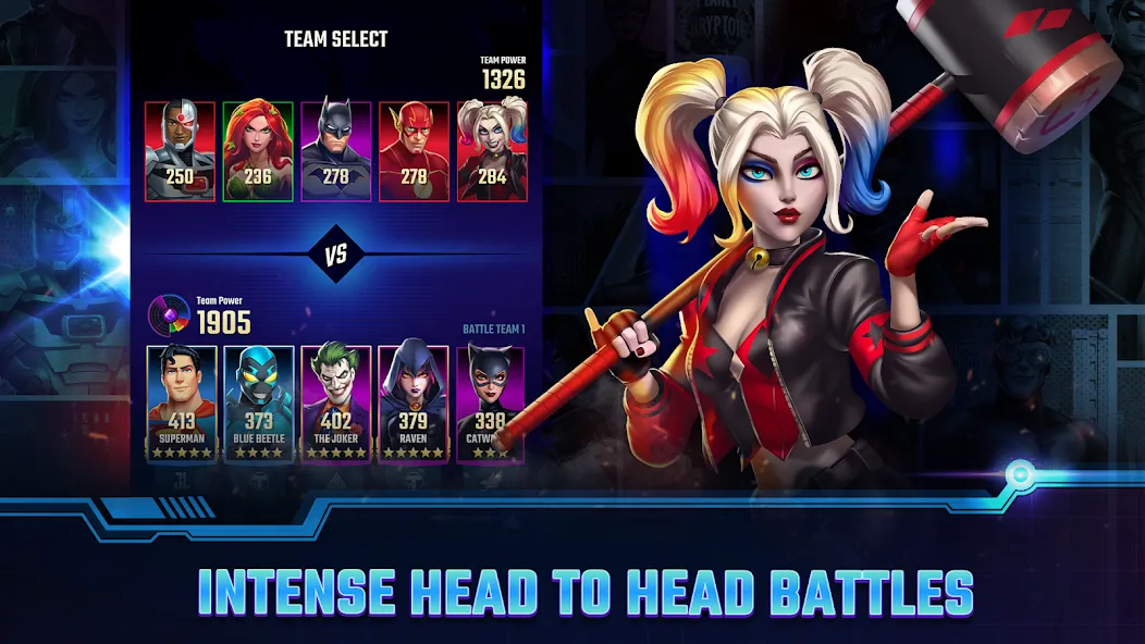 DC Heroes & Villains: Match 3 [МОД Menu] Screenshot 2