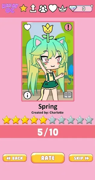 Rate My OC (Рейт Май ОК) [МОД Много монет] Screenshot 3
