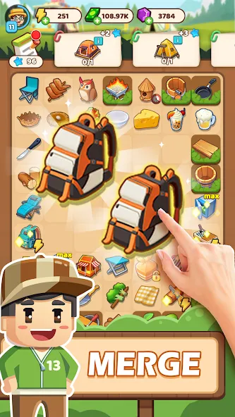 Campsite Craze: Puzzle Merge (Кемпинговая Лихорадка) [МОД Mega Pack] Screenshot 2