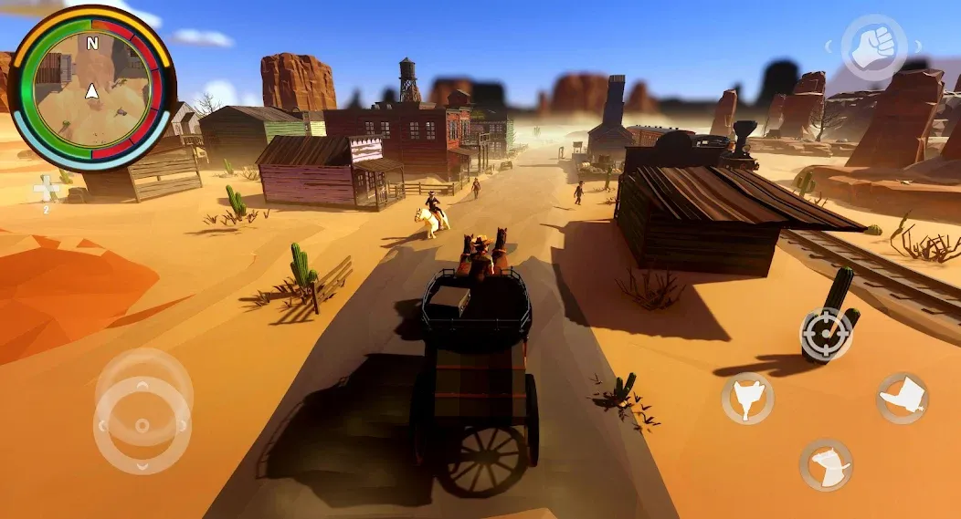 West Cowboy Western Polygon [МОД Бесконечные монеты] Screenshot 4
