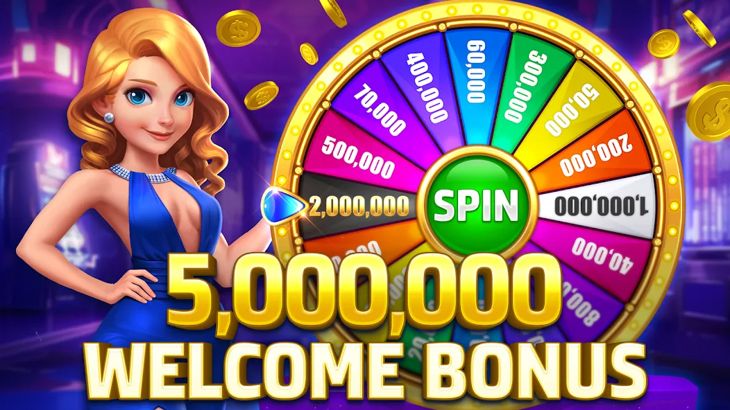 HighRoller Vegas: Casino Games (Хайроллер Вегас) [МОД Много монет] Screenshot 1