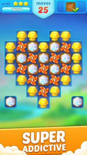 Jewel Crush™ - Match 3 Legend [МОД Unlimited Money] Screenshot 1