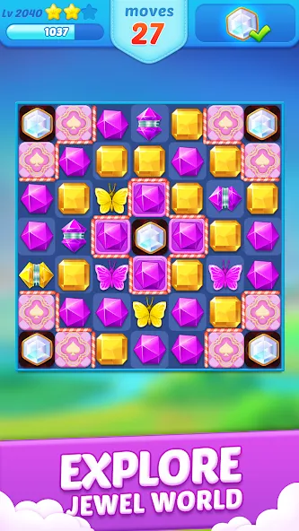 Jewel Crush™ - Match 3 Legend [МОД Unlimited Money] Screenshot 4