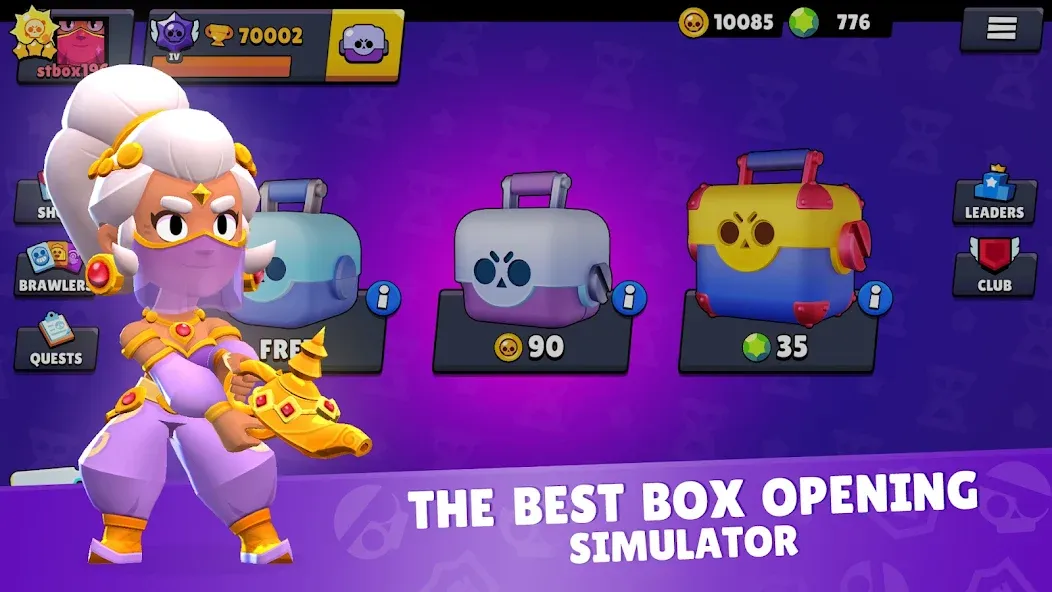 Star Box Simulator for BS [МОД Бесконечные монеты] Screenshot 1