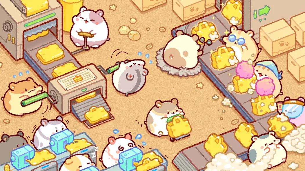 Hamster Bag Factory : Tycoon (Хэмстер сумка фабрика) [МОД Меню] Screenshot 1