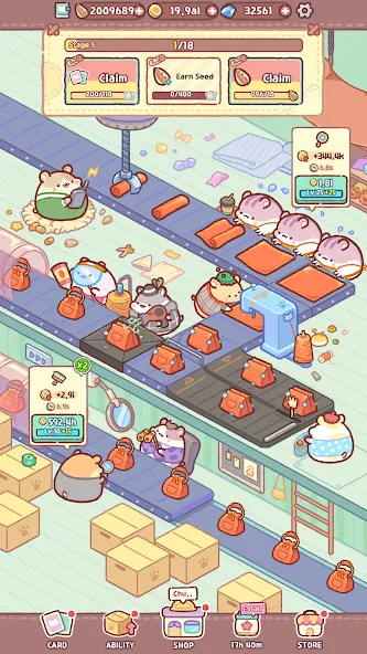 Hamster Bag Factory : Tycoon (Хэмстер сумка фабрика) [МОД Меню] Screenshot 4