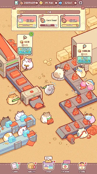 Hamster Bag Factory : Tycoon (Хэмстер сумка фабрика) [МОД Меню] Screenshot 5