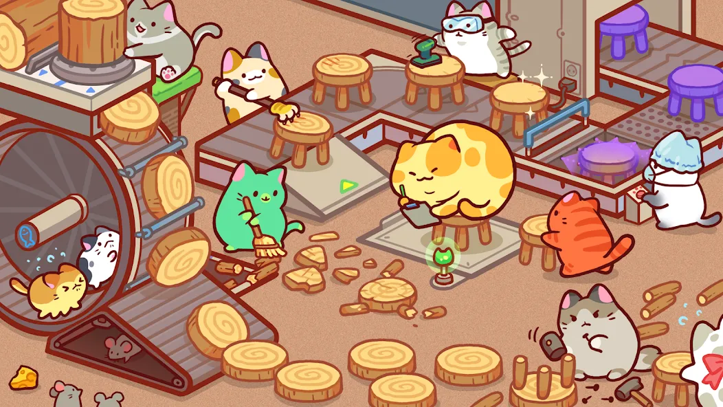 Kitty Cat Tycoon (Китти Кэт Тайкун) [МОД Menu] Screenshot 1
