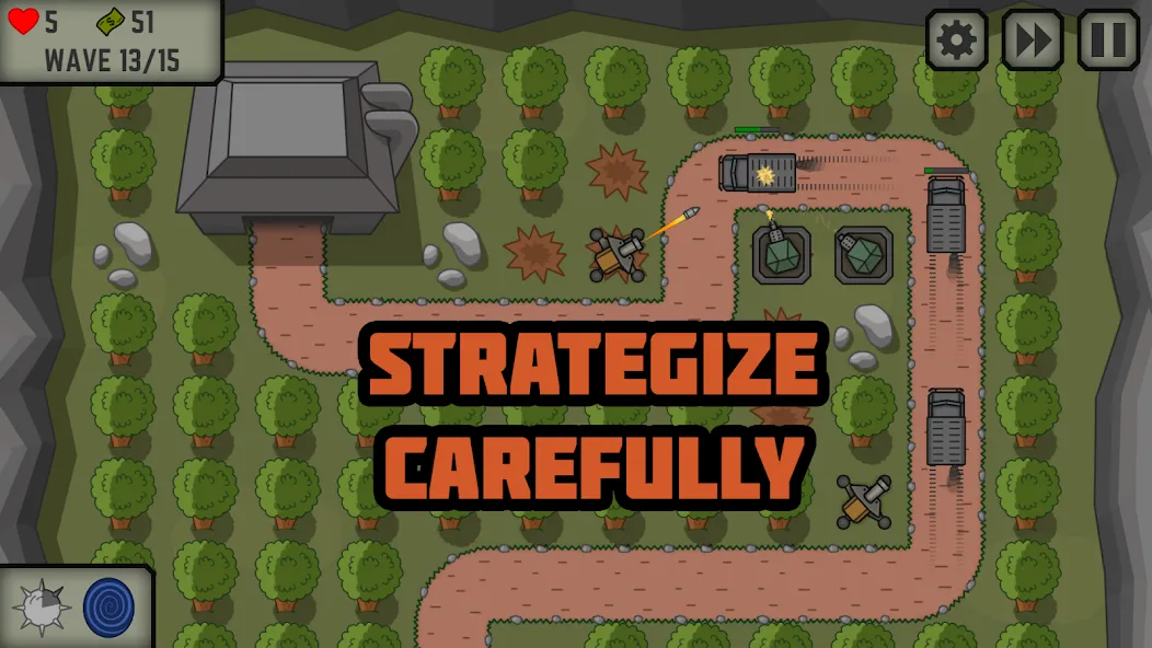 Tactical War: Tower Defense [МОД Unlimited Money] Screenshot 1