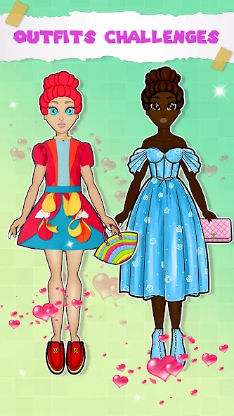 Paper Doll Dress up Games [МОД Все открыто] Screenshot 3