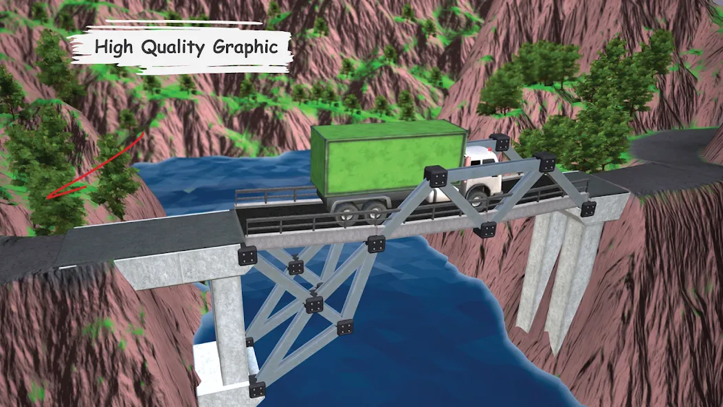 Bridgezz: Bridge Construction (Бриджзз) [МОД Бесконечные деньги] Screenshot 1