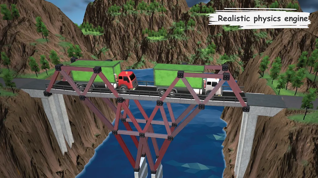 Bridgezz: Bridge Construction (Бриджзз) [МОД Бесконечные деньги] Screenshot 4