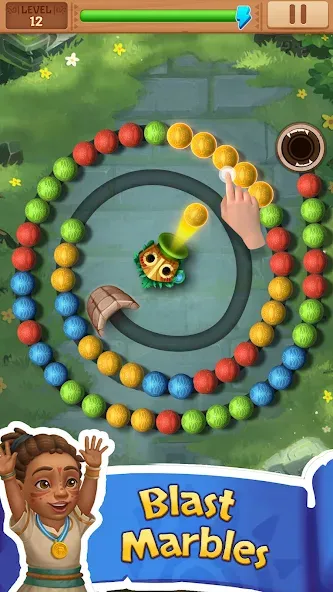 Island Adventure Jungle Blast (Марбл Пазл) [МОД Бесконечные деньги] Screenshot 1