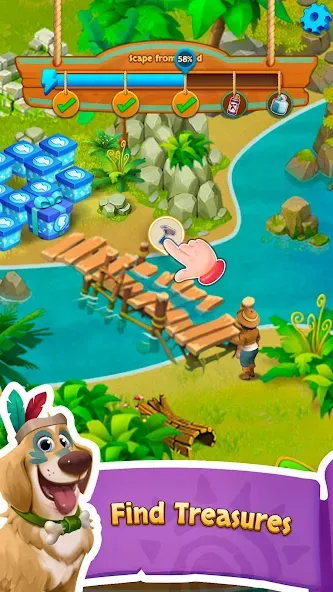 Island Adventure Jungle Blast (Марбл Пазл) [МОД Бесконечные деньги] Screenshot 3