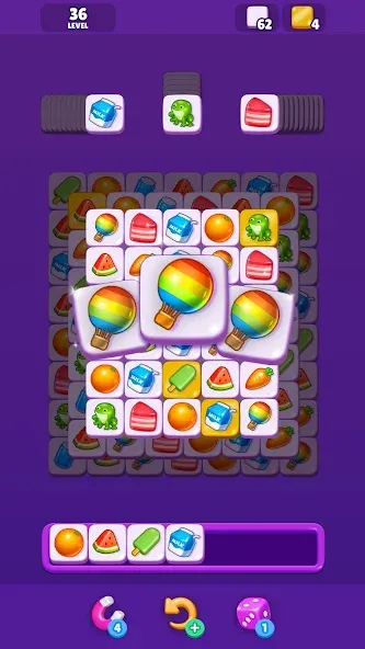 Tile Match - Matching Game (Тайл Матч) [МОД Бесконечные деньги] Screenshot 3