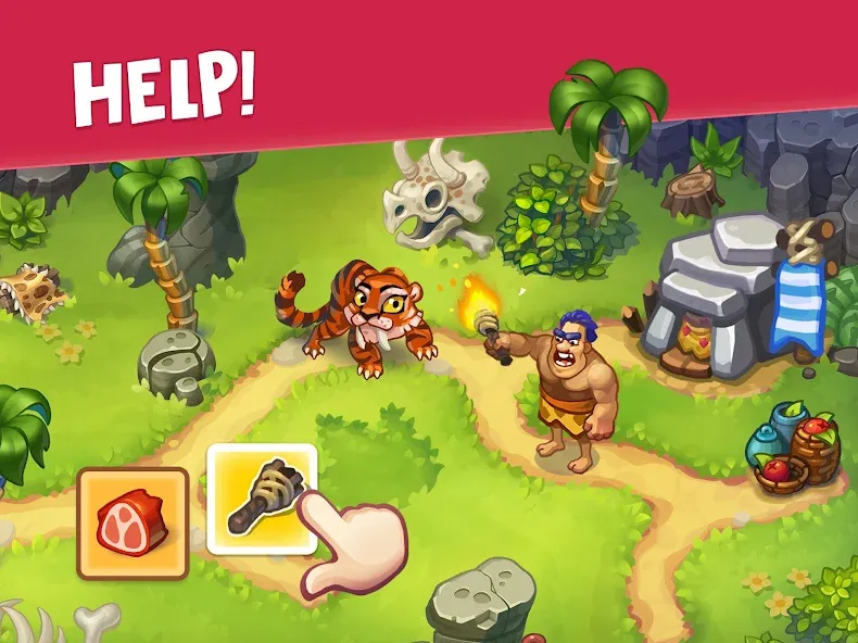 Tribe Dash - Time management (Трайб Дэш) [МОД Бесконечные деньги] Screenshot 1