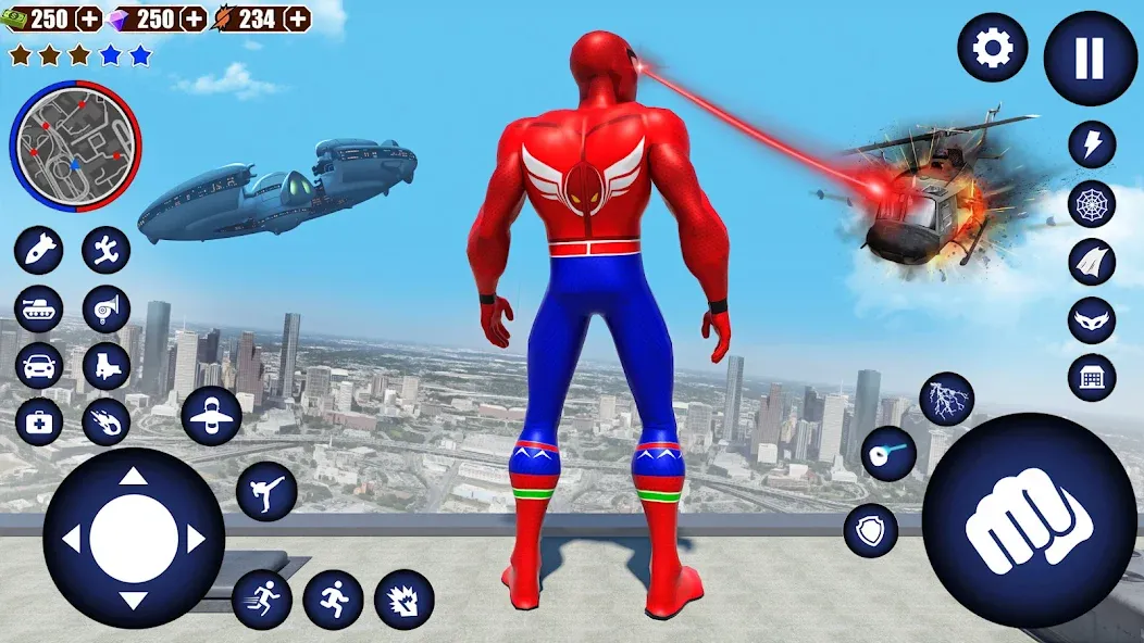 Flying Superhero Robot Games (Флайинг Супергерой Робот Игры) [МОД Много денег] Screenshot 3
