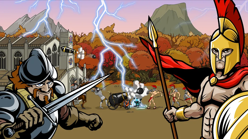 Age of War 2 (Эйдж оф Вор 2) [МОД Все открыто] Screenshot 4