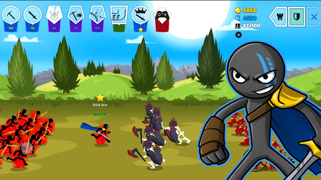 Stick War: Saga (Стик Вар 3) [МОД Бесконечные деньги] Screenshot 2