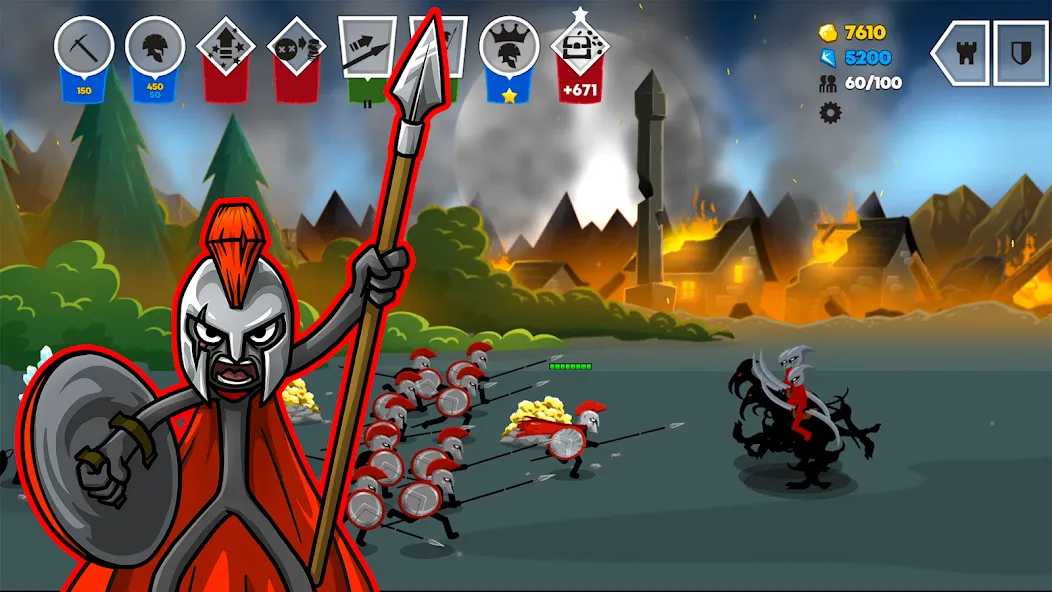 Stick War: Saga (Стик Вар 3) [МОД Бесконечные деньги] Screenshot 3