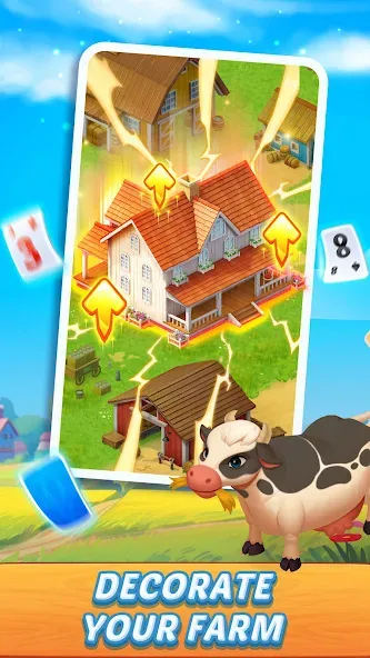 Solitaire Farm Adventure (Солитер) [МОД Много монет] Screenshot 4