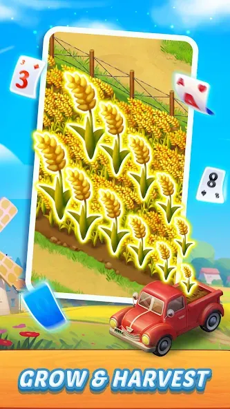 Solitaire Farm Adventure (Солитер) [МОД Много монет] Screenshot 5
