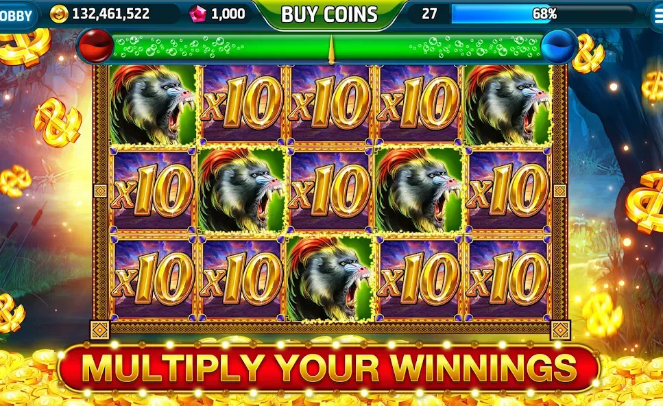 Ape Slots: Vegas Casino Deluxe [МОД Menu] Screenshot 4