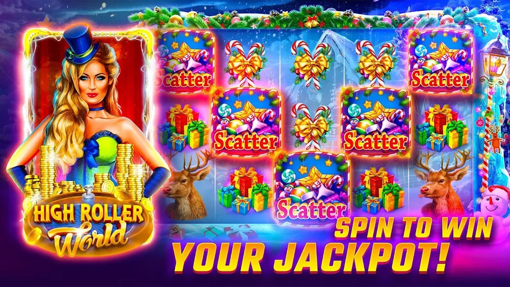 Slots WOW Casino Slot Machine (Слотс ВОУ) [МОД Mega Pack] Screenshot 1
