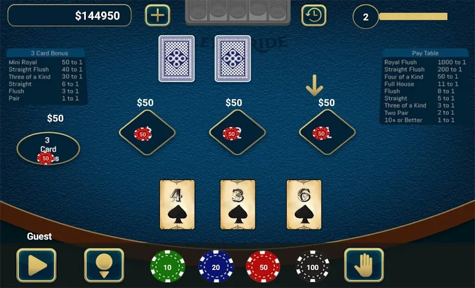 Let It Ride Poker [МОД Unlocked] Screenshot 1