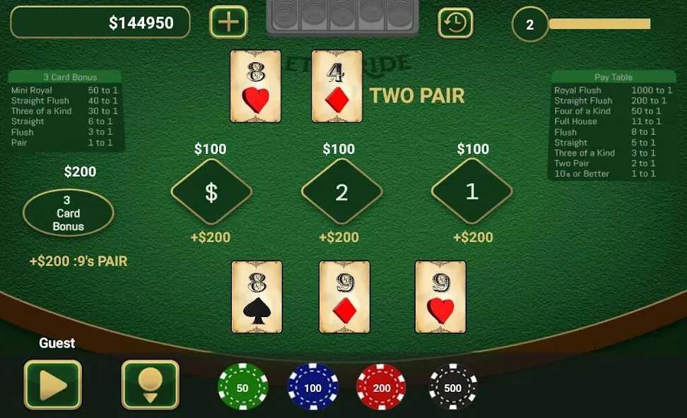 Let It Ride Poker [МОД Unlocked] Screenshot 2